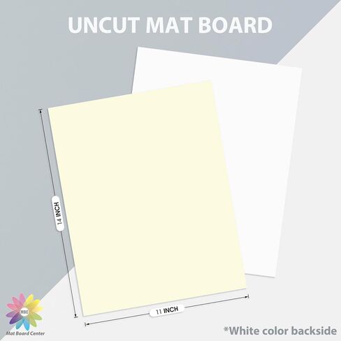Mat Board Center, 16x20 Uncut Mat Boards - Full Sheet - for Art, Prints, Photos, Prints and More (Mixed Color, 20-Pack) in Kuwait