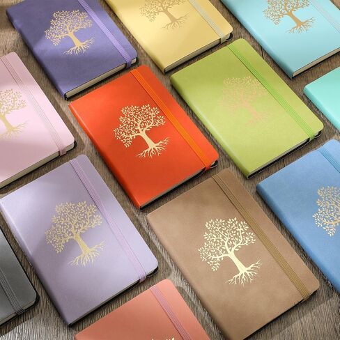 12 Pack Lined Journal Small Pocket A6 Leather Notebooks for Writing Hardcover Notepad for Women Men Business Work College Ruled Notebooks 5.7 x 3.7 Inch(Retro Color) in Saudi Arabia