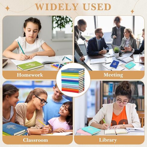 12 Pack Lined Journal Small Pocket A6 Leather Notebooks for Writing Hardcover Notepad for Women Men Business Work College Ruled Notebooks 5.7 x 3.7 Inch(Retro Color) in Saudi Arabia