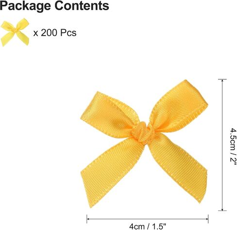 UXCELL 200PCS MINI RIBBON BOWS 2 بوصة صغيرة صغيرة من الشريط متعدد الألوان صغير للحرف اليدوية DIY ، والخياطة ، وملحقات الشعر ، وزخرفة صندوق الهدايا ، الزفاف ، زخرفة حفلة عيد الميلاد in Saudi Arabia