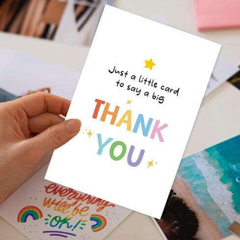 Cute Thank You Card, Funny Thank You Card for Her Him, Appreciation Card for Teacher Friend, A Little Card to Say A Big Thank You in Kuwait