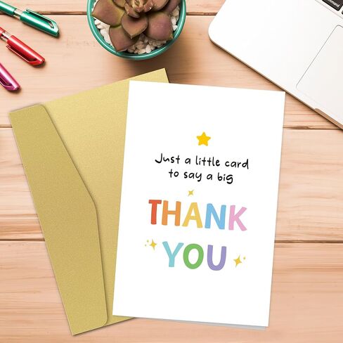 Cute Thank You Card, Funny Thank You Card for Her Him, Appreciation Card for Teacher Friend, A Little Card to Say A Big Thank You in Kuwait