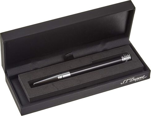 S.T. Dupont 265200 D Initial Ballpoint Pen, Black and Chrome (Genuine Import) in Saudi Arabia
