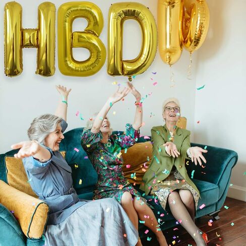 U Letter Balloons, 40 Inch Large Gold Letter Balloons, A to Z Mylar Balloons Letters, U Foil Balloon, for Birthday, Baby Shower, Wedding, Anniversary Party Decoration in Kuwait