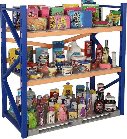Mini Display Shelves for Mini Brands - 3-Tier Miniature Display Rack Mini Mart Accessories, Mini Collectibles Shelves Decoration for 5 Surprise Mini Brands (No Mini Collectibles Included) in Saudi Arabia