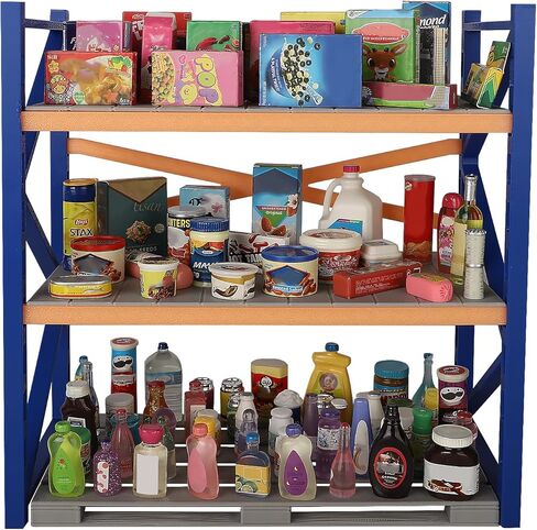 Mini Display Shelves for Mini Brands - 3-Tier Miniature Display Rack Mini Mart Accessories, Mini Collectibles Shelves Decoration for 5 Surprise Mini Brands (No Mini Collectibles Included) in Saudi Arabia