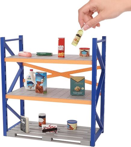 Mini Display Shelves for Mini Brands - 3-Tier Miniature Display Rack Mini Mart Accessories, Mini Collectibles Shelves Decoration for 5 Surprise Mini Brands (No Mini Collectibles Included) in Saudi Arabia