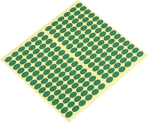 PATIKIL QC Passed Stickers 0.5x0.35, 15 Sheet Oval Adhesive Labels for Warehouse Inventory Quality Control Check Test, Green in Saudi Arabia
