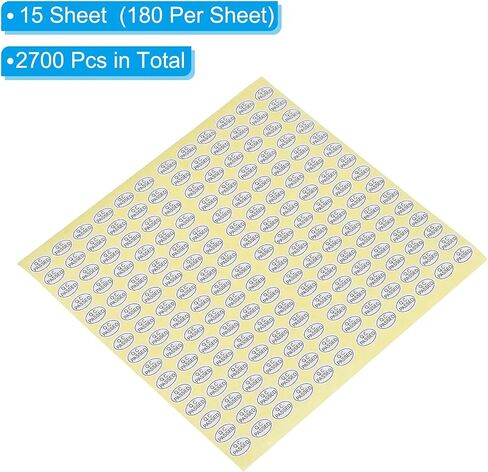 PATIKIL QC Passed Stickers 0.5x0.35, 15 Sheet Oval Adhesive Labels for Warehouse Inventory Quality Control Check Test, Green in Saudi Arabia