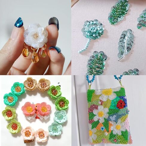 6mm Loose Sequins Bulk（5500 pcs,Embroidery Craft Sequins with Holes, Iridescent Spangles for Decorations and Sewing Craft Decorations Art DIY (White) in Saudi Arabia