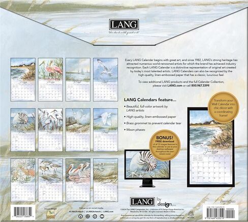 LANG Coastal Shores 2025 Wall Calendar (25991002023) in Saudi Arabia