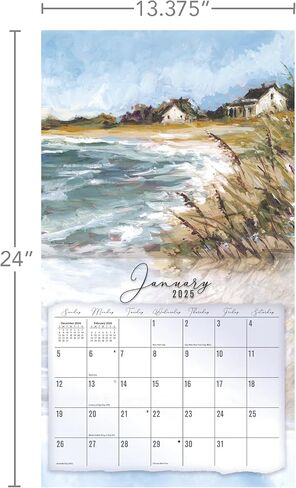 LANG Coastal Shores 2025 Wall Calendar (25991002023) in Saudi Arabia