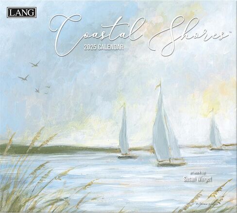 LANG Coastal Shores 2025 Wall Calendar (25991002023) in Saudi Arabia