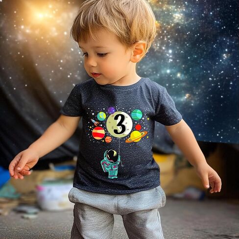 2-6 Years Boys Birthday Shirts Toddler Bday Construction Graphic Cotton Short Sleeve T-Shirt in Kuwait