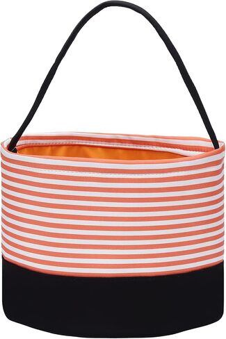 Halloween Candy Basket Halloween Trick or Treat Bags Halloween Candy Buckets Fabric Gift Bags Halloween Parties(Candy) in Kuwait