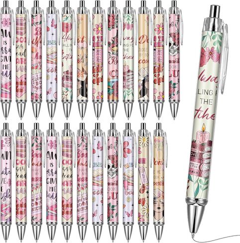 250th Anniversary Patriotic Merchandise - 24 Pcs 250 Year USA Birthday Gifts Ballpoint Pens Bulk Black Ink Smooth Writing America 4th of July Home School Office Decorations Items Ornaments in Saudi Arabia