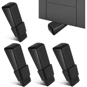 Door Stoppers, 4 Pack Door Wedge Rubber Stoppers Wedge Heavy Duty Door Stopper, Stops for Carpet Heavy Duty Door, Bottom of on Tile, Concrete, Carpet, Wooden Floorlip