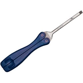 Fastcap - Drop Ship Pocket Wood Chisel with Foldable Nylon Handle for Carpentry and Woodworking 1/4" Precision Tool Steel, 56-58 Rockwell Hardness 80493