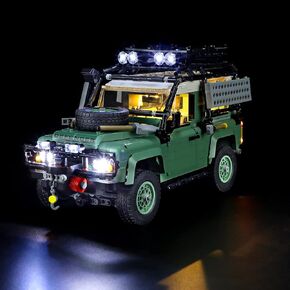 YEABRICKS LED Light for Lego-10317 Icons Land Rover Classic Defender 90 Building Blocks Model (Lego Set NOT Included)