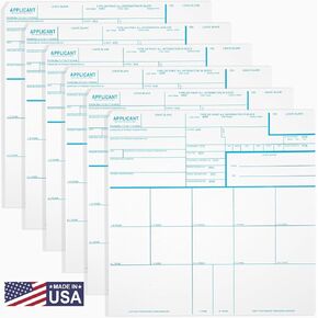 Made in USA - FD 258 Photeprint Cards 2025 ، 1000 Pack - 11-1-20 إصدار أحدث