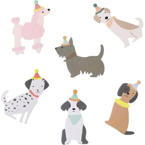 24 Pcs Dog Cupcake Toppers Puppy Birthday Cake Banner Cute Animal Pastry Sticks Sign Pet Themed Party Decoration Supplies for Anniversary Baby Shower Boys Girls