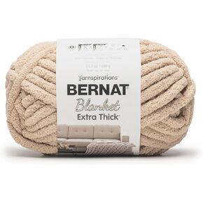 Bernat بطانية إضافية سميكة - 1 حزمة من 72 ياردة/21.2 أوقية عظم سميكة 100 ٪ غزل بوليستر