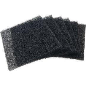 MEETOOT 6pcs Deflamer Filter Activated Carbon Filter Replacement Dust Filter Fiber Fume Absorber Filter for Aquarium Air Conditioner Filter Foam Ceramic Filter Carrier