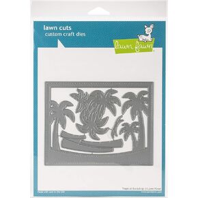Lawn Cuts Custom Craft Die-Tropical Backdrop