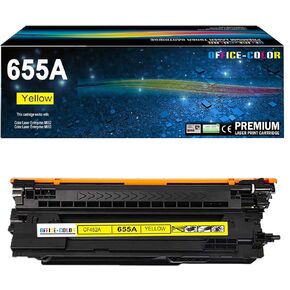 655A استبدال خرطوشة الحبر الأصفر لـ HP 655A CF452A لـ HP Color Laser Enterprise M652 ، M653 M681 ، M682 Series