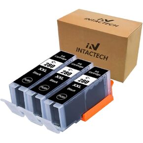 intactech متوافق 280xxlpgbk خراطيش الحبر الأسود البديل لـ Canon PGI-280XXL PGBK PGI-280 XXL الحبر الأسود يعمل مع PIXMA TS6120 TS8120 TR7520 TR8520 TS9120 TS6220 TS8220 TS9520