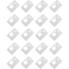 JCBIZ 20pcs شفافة التطريز التطريز الخيط المنظم DIY نمط خياطة كيس تخزين التخزين التخزين