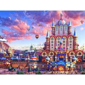 Jigsaw Puzzle 1000 قطعة للبالغين ، لعبة ألغاز Castle Dream ، هدية جيدة للبالغين كبار السن ، ديكور المنزل