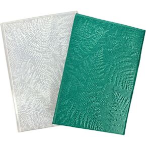 3D Fern Leaves Embossing Folders for Card Making, 3 d Leaf Background Embossing Folder Template for DIY Paper Crafting Scrapbooking Polymer Clay Decoration