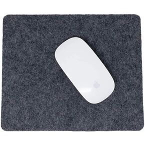Felt Desk Mat | Computer Mouse Pad (8x10 inches) | Large Felt Mouse Pad and Keyboard Mat | Mouse pad for Office | Dark Gray