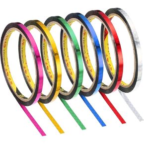 Patikil Prism Tape 0.2 بوصة × 32.8 ياردة ، 12 حزمة التصوير المجسم العاكسة اللصق الذاتي لزخرفة جدار الفنية الفنية DIY ، اللون المتنوع