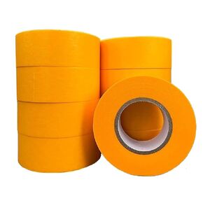 8 Rolls Premium Painters Tape ، شريط أصفر (1.2 بوصة × 13 ياردة) ، شريط تقنيع ، شريط الطلاء للأغراض متعددة الأغراض ، الرسم ، الرسام ، DIY Crafts Arts Decoration لا توجد بقايا ، إزالة سهلة الإزالة