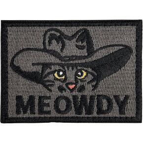 Its Fine Im Fine Everything is Fine Cat Morale Patch, 3" Embroidered Meme Tactical Patches with Hook and Loop, Funny Patches for Backpacks, Tactical Vest, Dog Harness, Jackets, Jeans, Hats, Helmets