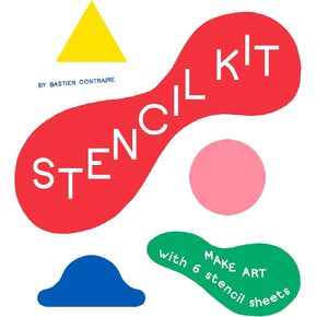 مجموعة Laurence King Stencil Kit: اصنع فنًا مع ست أوراق الاستنسل