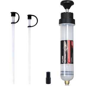 TopQuaFocus 500CC مستخرج السوائل، مضخة مستخرج السوائل، مضخة مستخرج الزيت للسيارات مع خرطوم، مضخة حقنة سائل سيفون لتوجيه الطاقة، صندوق التروس، سائل التبريد، السائل الهيدروليكي