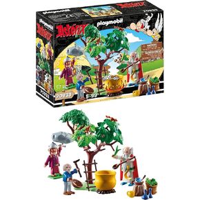 Playmobil Asterix 70933 Getafix مع Cauldron of Magic Potion ، لعبة للأطفال الذين تتراوح أعمارهم بين 5 سنوات