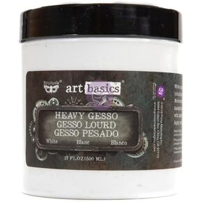 Prima Marketing 961374 Art Basics Heavy Gesso, 17-Ounce, White