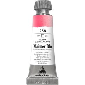 Maimeriblu 12ml Pigment Pigment Paint - Quinacridone Red PR209 Professional Watercolor Paint - Lightfast و Sharpharent Paint Paint for Artists