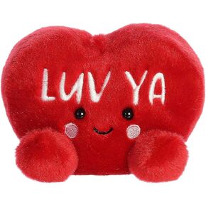 AURORA® ASODENS PALL PALS ™ LUV YA CADANY HEART ™ محشو بالحيوان - مسرحية بحجم الجيب - متعة قابلة للتحصيل - الأحمر 5 بوصات