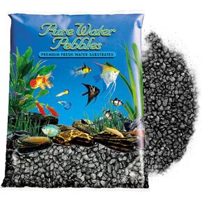 Black Frost Aquarium Gravel - 5 رطل - الركيزة غير السامة ، الملونة ، النابضة بالحياة للأحواض المائية ، التكراريوم ، الأحواض والحرف اليدوية