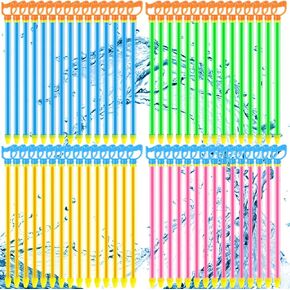 Libima 60 Pcs Crayon Water Gun Water Squirter Water Shooters Long Range Blasters Bulk Summer Toy Pool Toys for Summer Swimming Pool Outdoor Game Backyard Beach Party (Cool)