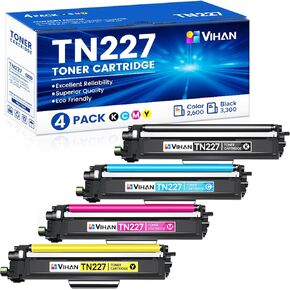 Tn-227bk/c/m/y استبدال الأخ Tn227 High Toner خرطوشة 4 حزمة MFC-L3770CDW MFC-L3750CDW HL-L3290CDW HL-L3270CDW (TN-227BK/M/M/Y)