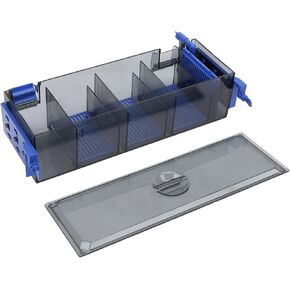 Aquarium Filter, Multi Layer Dual Sided Suspension Low Noise Visible Housing Hang On Filter with Filter Media, for Fish