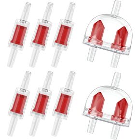 Pawfly Aquarium Check Valves Fish Tank Air Pump Valves Plastic Non-Return Valves for Standard 3/16 Inch Airline Tubing Fish Tank Accessories for Aeration Setup