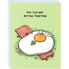 Aly Lou Funny Wedding Card ، مشاركة بطاقات Bridesmaid Bachelorette للعروس/العريس ، دش الزفاف الزفاف ، له/لها ، وزوجين ، بطاقات تهنئة (زواج طويل وسعيد - Wiener Dog)