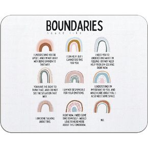 OFlich Mental Health Mouse Pad - School Counselor Office Must Haves Mouse Pads for Desk, Therapy Office Mousepad with Non-Slip Rubber Base for Laptop Computer Keyboard Desktop (9.5×7.9 Inch)